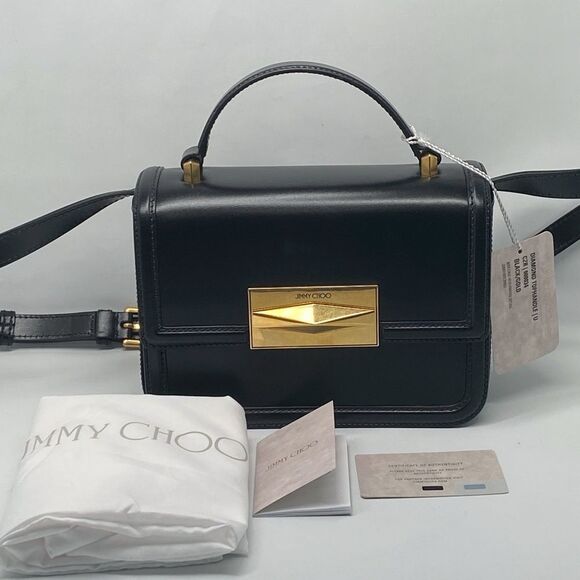 Jimmy Choo Leather Top Handle Bag - Picture 1 of 15